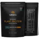 myBrainCo. Bio-Optimized Plant Protein Powder, 300% Better Absorption, Organic ioPea® + Rice Peptides + Pure MCT – Vegan, FODMAP Certified, No Bloating – Natural Chocolate, 15.9 oz (15 Servings)