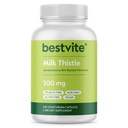 BESTVITE Milk Thistle 300mg (240 Vegetarian Capsules) - Standardized to 80% Silymarin Flavonoids - No Stearates - Vegan - Non GMO - Gluten Free