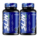 Performax Labs SLIN Max Nutrient Partitioning Complex - Increase Mass & Size 60 Servings (120 Capsules Pack of 2) and Pill Holder by GeoMetal™