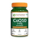 Pure Nutrition Bio Coenzyme Q10 175mg, High Absorption CoQ10 with Bioperine® & Arjuna Extract for Heart Health, Brain Function, Energy & Immune Support | Non GMO | 60 Veg Capsules