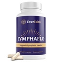 EVERFAITH LymphaFlo - Lymphatic Drainage Supplement - Lymph System Support - with Bromelain, Echinacea, Dandelion, Burdock Root, Lemon Powder & More - Vegetarian, Gluten Free, Non-GMO - 60 Capsules