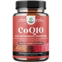 CoQ10 Liquid Capsules Supplement - High Absorption Coenzyme Q10 with 200mg per Serving - Heart Health and Potent Energy Support - CoQ10 Supplement for Fertility and Immune System Support - 60 Count
