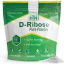 Health Thru Nutrition D-Ribose Pure Powder 500 Grams | 5 Grams Per Serving | Cellular Energy Support | Non-GMO Ribose Dietary Supplement (500g 17.6 oz)