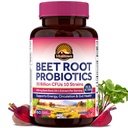 Vitalitown Organic Beet Root Capsules with Probiotics, 200 mg Organic Beet Root, 50 Billion CFU 10 Strains, Energy, Heart Health, Circulation, Digestion, 60 Veg Caps