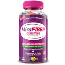 MiraFIBER Gummies, from The Makers of MiraLAX, 8g Per Serving, with B Vitamins, Metabolism Support, Gut Health for Men & Women, Prebiotic Fiber Gummies for Adults, Mixed Fruit Flavor 72Ct