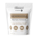 JUST INGREDIENTS Snickerdoodle Protein Powder - Grass-Fed Whey, Plant Proteins, Cinnamon Vanilla - 30 Servings