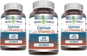 Amazing Formulas Calcium med D3- vitamin Supplement Note 124; Tabletterne er 124; Non- GMO 'er er 124; Gluten- fri er 124; Fremstillet i USA (3 Pack, 250 Tæl)