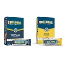 CLIFF Builders Protein Bars Bundle - Chocolate Chip Cookie Dough & Vanilla Almond Flavors - 20g Protein - Gluten-Free - 12 Count