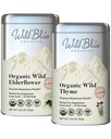 Respiratory and Bronchial Wellness Tea - Organic Wild Elderflower and Thyme Immune Support - 50 Servings