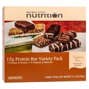 Nutmeg State Nutrition High Protein Bars, 7 Servings Per Box (1 Box (7 Servings), Variety 15g (Chocolate Almond, Caramel Cocoa, Cinnamon, Dark Chocolate S'mores, Fudge Graham, Peanut, Peppermint Cocoa Crunch))