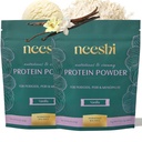 Nourishing Protein Blend for Hormonal Balance – Vegan, Gluten-Free, All-Natural – Supports PMS & Menopause Relief – 2-Week Supply – Vanilla Flavor