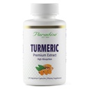Paradise Organic Turmeric Rhizome Extract, Active Whole Spectrum Extract, Super Potent, Ultra Pure, Vegan, Non-GMO, Gluten Free, 120 Vegetarian Capsules
