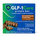 GLP-1Care Caramel Cocoa Protein Bars, High Protein, Low Calorie, GLP-1 Compatible, 15g Protein, 14 Servings Per Box