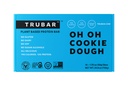TRUBAR Vegan Protein Bar, Oh Oh Cookie Dough, Gluten Free, Plant Based Protein, Dairy Free, Non GMO, Soy Free, No Sugar Alcohols, 12G Protein, 13G Fiber, 23G Carb, Healthy on the Go Snack Bars, 14 CT