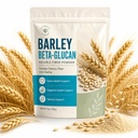 Beta-Glucan Fiber Powder, Soluble Dietary Fiber from Barley, Easy to Mix with Smoothies, Oatmeal, Yogurt & Baking, 5 oz / 140 g (1)