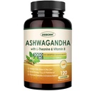 ZEBORA Ashwagandha Supplements for Women & Men – High Absorption Ashwagandha Root Extract 1000mg with L-Theanine, Vitamin B12 & B6, 10% Withanolides, Non-GMO, 120 Capsules