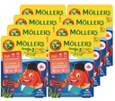 Moller’s ® | Omega 3 Capsules for Children | Natural Fish Oil Omega 3 Fish Oil for Kids | with DHA and EPA, No Gluten, Lactose or Added Sugar & Easy to Chew | Strawberry Flavor | 8 Pack - 288 Capsules