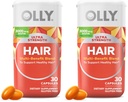 OLLY Ultra Strength Hair Softgels,Supports Hair Health,Biotin,Keratin,Vitamin D,B12,Hair-Supplement,30 Day Supply - (Packaging May Vary),30 Count (Pack of 2)