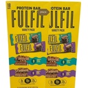 FULFIEL Protein Bars, Chocolate Salted Caramel Flavored, Chocolate Peanut Caramel Gluten Free with 15g Pantry, 18 Count (2PACK)