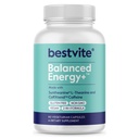 BESTVITE Balance Energy + with L-Theanine & Caffeine (60 Vegetarian Capsules) - Vegan - Non GMO - Gluten Free - 2-in-1 Formula