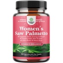 Extra Strength Saw Palmetto for Women - DHT Blocker Restoring Hair Vitamins for Hair Health - 500mg Pure Saw Palmetto Capsules with Maca Root & Biotin for Stronger Healthier Looking Hair 180 Count