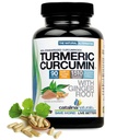 Turmeric Curcumin Plus Ginger Root Extract - 95% Standardized Curcuminoids - 90 Capsules, Gluten Free (Packaging May Vary)