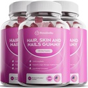 Rosabella Hair Growth Gummies for Women & Men – Vegan Hair Gummies with 5000mcg Biotin – Hair Vitamins for Strong, Healthy-Looking Hair – Gummy Biotin Supplement (60 Count (Pack of 3))