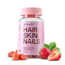 Hair Skin and Nails Gummies, 5000 mcg Biotin Gummies, Advanced Pectin Formula for Hair Growth Support and Radiant Appearance, biotin for Hair Growth Women, Strawberry Flavor, 60 Gummies