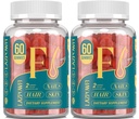 Biotin Gummies -Hair Skin and Nails Vitamins for Men & Women, Vegan Vitamin B7, Supports Hair Growth and Stronger Nails,60 Day Supply-Strawberry-2 Pack
