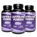 EAS Caffeine Power 200mg | Caffeine Pills Supplement | Increase Energy & Restore Mental Alertness | Gluten Free, Non GMO, Vegetarian Friendly | 100 Tablets (Pack of 3)