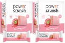 Power Crunch Protein Wafer Bars, High Protein Snacks with Delicious Taste, Strawberry Crème, 1.4 Ounce (12 Count) (Pack of 2)
