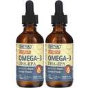 DEVA Vegan Liquid DHA-EPA (Lemon Flavor) 2 Fl. Oz Liquid (Pack of 2)