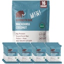 Mammoth Bar Macadamia Coconut Mini Bar - Mini Organic Snack Bar Packed with 4g Protein. Made with Premium Macadamia Nuts & Egg White Protein. Paleo • Gluten Free • GMO Free • Raw - 16 Mini Bars