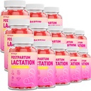 Lactation Support, Moringa & Milk Thistle Lactation Supplement to Boost Milk Supply, Lactation Gummies for Breastfeeding Moms, Postnatal Vitamins with Postpartum Mood Support- 13 Packs