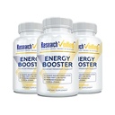 Research Verified Energy Booster - 180 Capsules - Caffeine Free - B Vitamins and Adaptogens - 3 Month Supply