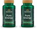 Swanson Pure Energy Metabolism Concentration Focus Support Stress Management Adaptogenic Herbs Herbal Supplement 60 Veggie Capsules (Veg Caps) Vegan (Pack of 2)