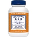 The Vitamin Shoppe Ubiquinol CoQ-10 200mg - Beneficial for Those Taking Statins – Supports Heart & Cellular Health and Healthy Energy Production, Essential Antioxidant – Once Daily (60 Softgels)