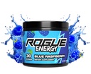 Rogue Energy Drink Powder for Long Gaming Hours - Powder Energy Drink for Mental Focus - Sugar & Gluten Free - Caffeine & Vitamins - Made in USA (Blue Raspberry - 30 Servings)
