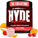 PROSUPPS Mr. Hyde Signature Pre Workout Pulver med Creatin, Beta Alanine & Koffein - Performance, Energy & Endurance - Ren Fitness & Gym Kosttilskud til mænd og kvinder (Fruit Punch, 30 Servering)