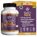 GutGo Max Probiotic Supplement, 40 Billion CFU, 60 Capsules, Maximum Strength, Gluten Free, Sugar Free (1)