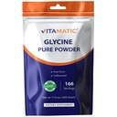 Vitamatic Glycine Powder – 3,000 mg Per Serving, Free-Form Amino Acid Supplement, Unflavored, 17.6 oz (500 g), Non-GMO, Gluten Free.