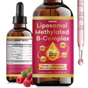 Liposomal B-Complex Drops, Vitamin B12 with B1, B3, B6 & Folate, Liquid B Vitamins, Raspberry Flavor, 2 Fl Oz