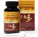 CHEONGHWA F & B Panax Ginseng Powder, 10% Ginsenosid (Total 20,000mg, 4 Måned Supply), 4.23oz, + 5 Year Grown Koreansk Red Panax Ginseng, Focus & Immunsupport, Ultra- fine Powder, Non- GMO