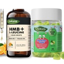 Q'ankyaq HMB L-Leucine Liquid Drops and Appetite Booster Gummies for Kids