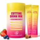 Cutting Drink Mix - Berberine, 5-HTP, Yerba Mate, Chromium & Magnesium | Satiety, Metabolism Support, Dual-Action Craving & Gut Health, Vegan, Sugar-Free, Non-GMO, 30 Packs