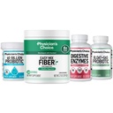 Physician's CHOICE Complete Gut Support System Bundle: Easy Mix Fiber, Digestive Enzymes, 60 Billion Probiotic & Bloat + Gas Probiotic