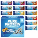 Pure Protein Variety Pack - 12 Count Box | 20g High Protein, Gluten-Free, On-the-Go Snack | Ideal Pre & Post-Workout Fuel | Low Sugar, Great Taste!
