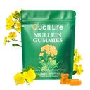 Mullein Gummies for Lungs - 2000mg Mullein Leaf Extract for Lung Detox for Smokers, Cleanse, Respiratory, Digestive & Immune Support - Pear Flavor, 60 Gummies