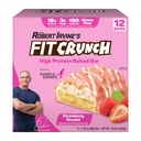 FitCrunch 16g High Protein Baked Bar, Strawberry Strudel, 12ct