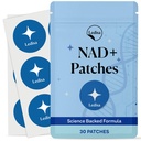 NAD Patches for Women & Men | NAD+ Patch for Energy & Healthy Aging | With CoQ10 & Nicotinamide | 30 Day Supply